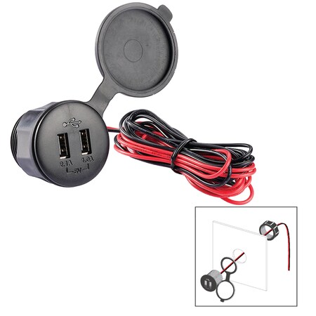 Poly-Planar Usb-Pm Panel Mt 12V Usb Charge Port USB-PM